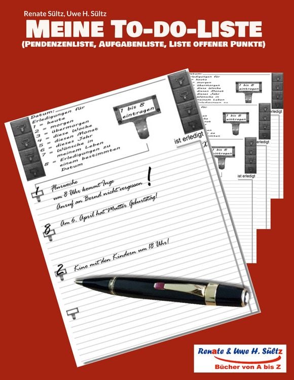 Produktbild: Meine To-do-Liste (Pendenzenliste, Aufgabenliste, Liste offener Punkte)