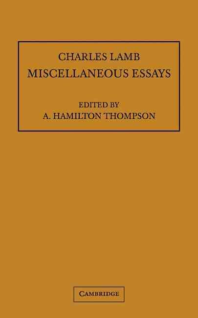 Produktbild: Miscellaneous Essays