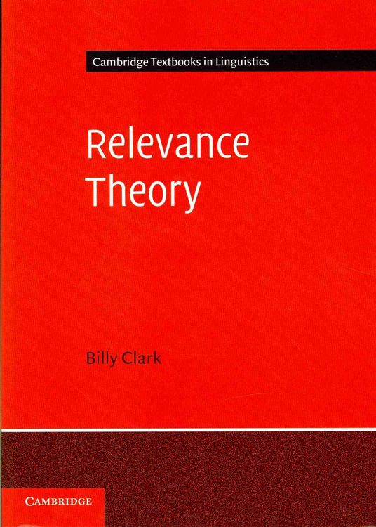 Produktbild: Relevance Theory