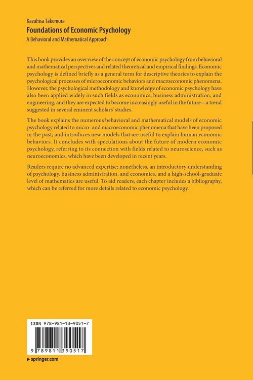 Produktbild: Foundations of Economic Psychology