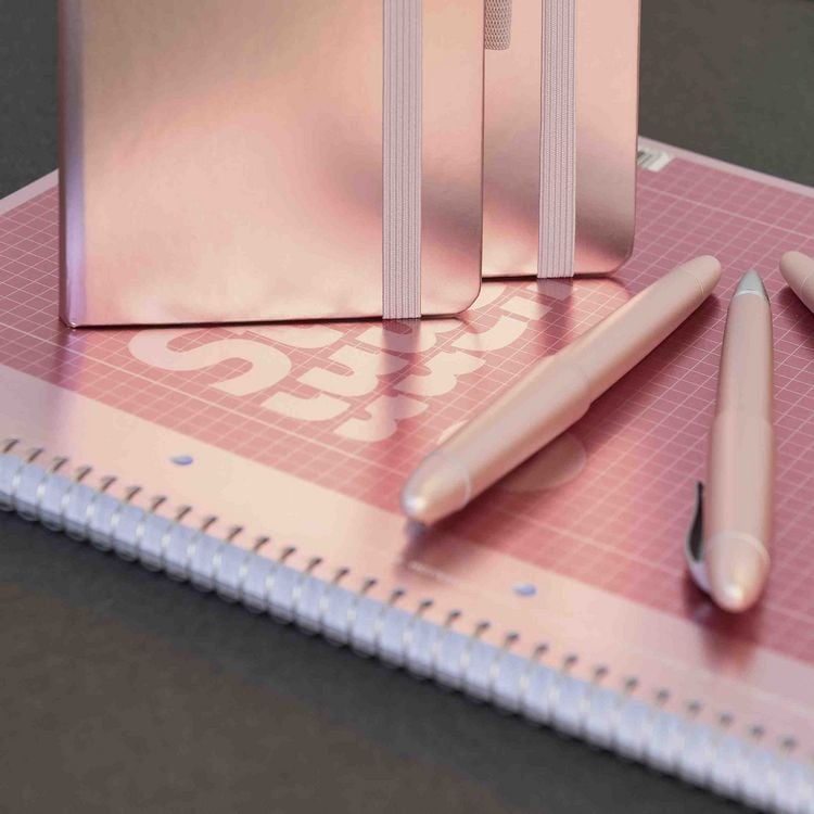 Produktbild: Collegeblock A4 Lin.28 Metallic