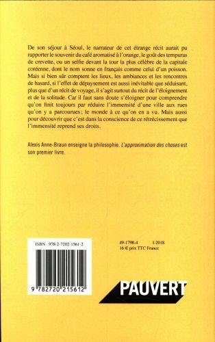 Produktbild: L'approximation des choses