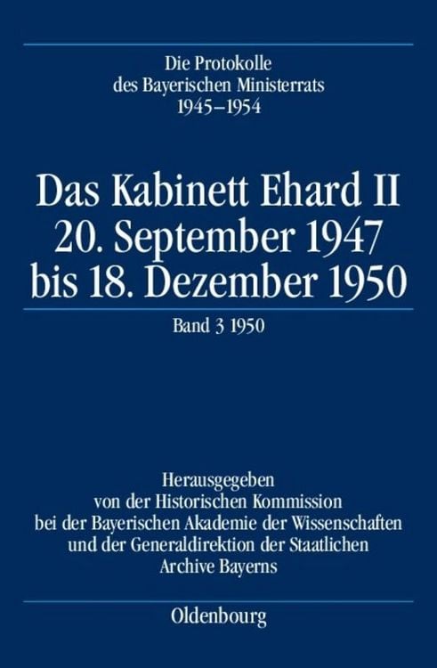 Produktbild: Das Kabinett Ehard II