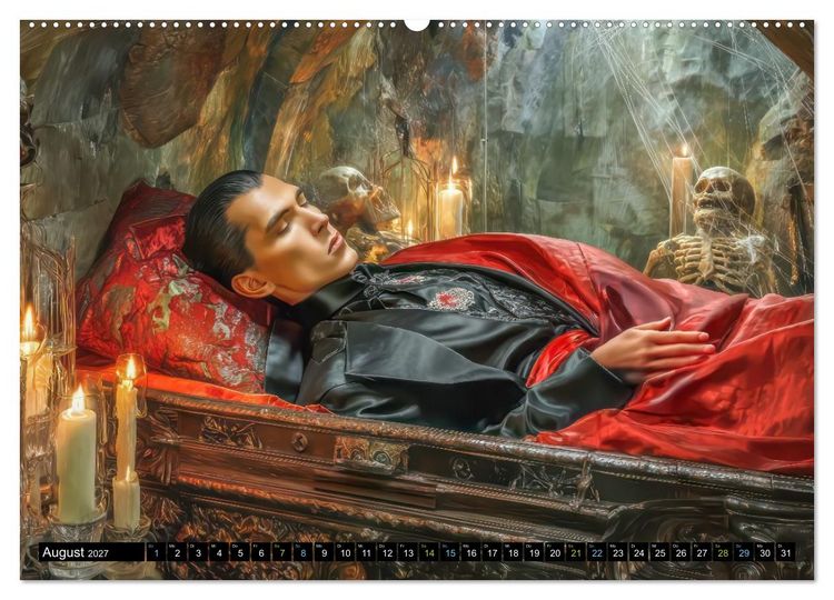 Produktbild: Vampire - Blutdurstige Nachtgestalten (hochwertiger Premium Wandkalender 2027 DIN A2 quer), Kunstdruck in Hochglanz