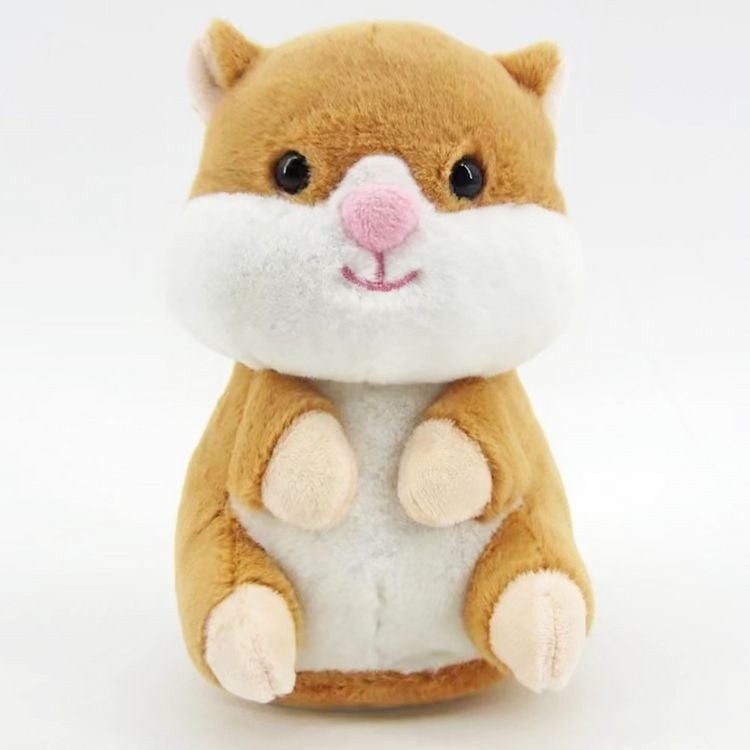 Produktbild: Labertier Hamster Schnuffi braun/wei&szlig; 17cm