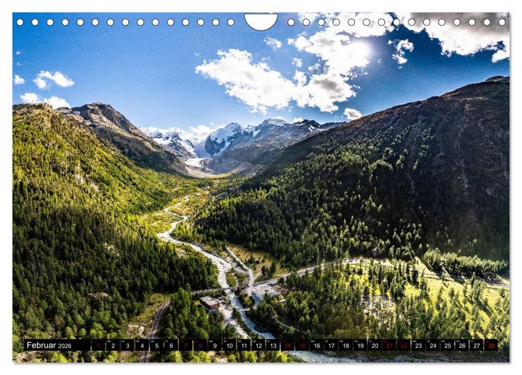 Produktbild: Schweiz - Engadin und Bergell (Wandkalender 2026 DIN A4 quer), CALVENDO Monatskalender