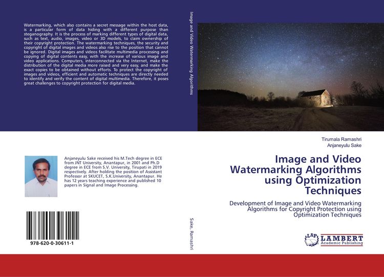 Produktbild: Image and Video Watermarking Algorithms using Optimization Techniques