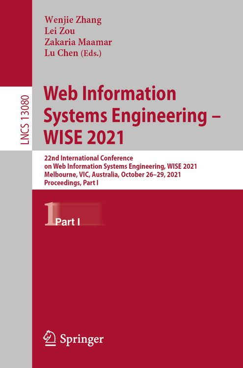 Produktbild: Web Information Systems Engineering &ndash; WISE 2021