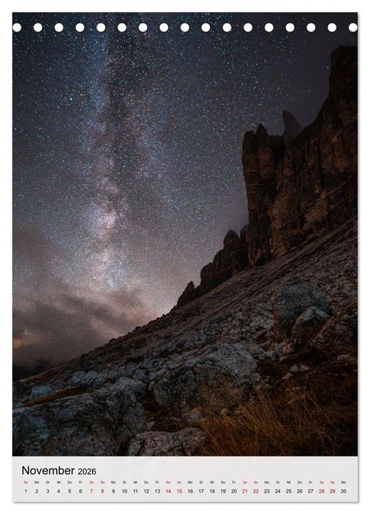 Produktbild: Die Dolomiten - Berge, die begeistern (Tischkalender 2026 DIN A5 hoch), CALVENDO Monatskalender