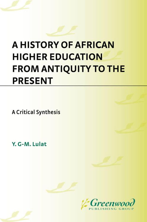 Produktbild: A History of African Higher Education from Antiquity to the Present
