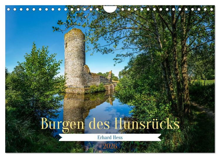 Produktbild: Burgen des Hunsr&uuml;cks (Wandkalender 2026 DIN A4 quer), CALVENDO Monatskalender