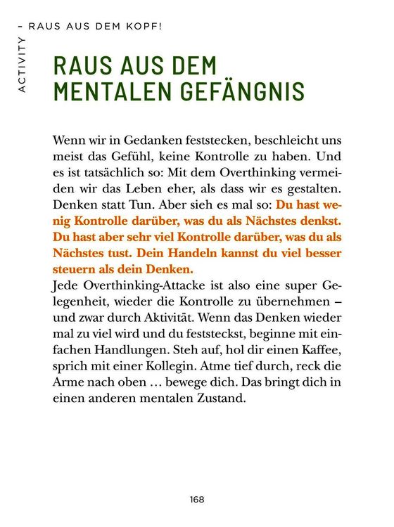 Produktbild: Die 1-Minuten-Strategie gegen Overthinking