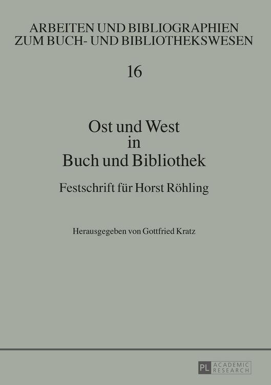 Produktbild: Ost und West in Buch und Bibliothek
