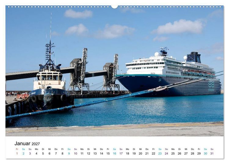 Produktbild: Riesen der Meere - Kreuzfahrtschiffe (hochwertiger Premium Wandkalender 2027 DIN A2 quer), Kunstdruck in Hochglanz