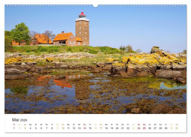 Produktbild: Bornholm Pur (hochwertiger Premium Wandkalender 2026 DIN A2 quer), Kunstdruck in Hochglanz