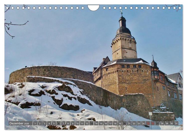 Produktbild: Burgromantik Burgen und Schl&ouml;sser in Deutschland (Wandkalender 2026 DIN A4 quer), CALVENDO Monatskalender