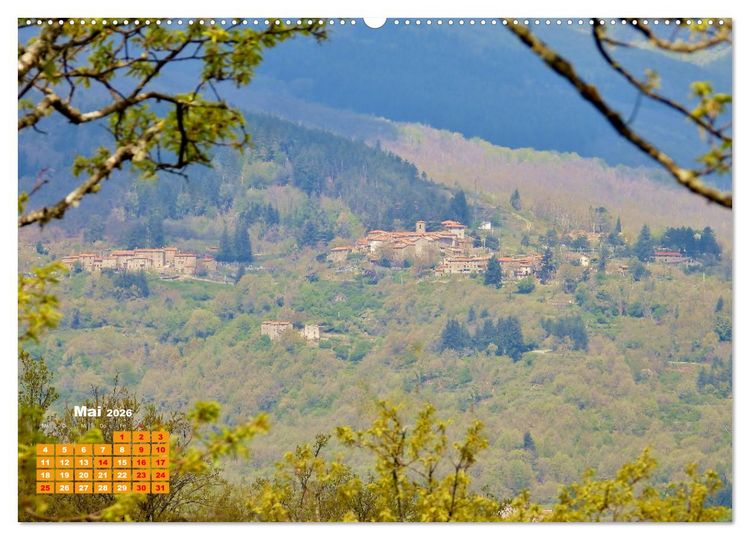 Produktbild: Herrliches Arno Tal - Wanderurlaub in der Toskana (Wandkalender 2026 DIN A2 quer), CALVENDO Monatskalender