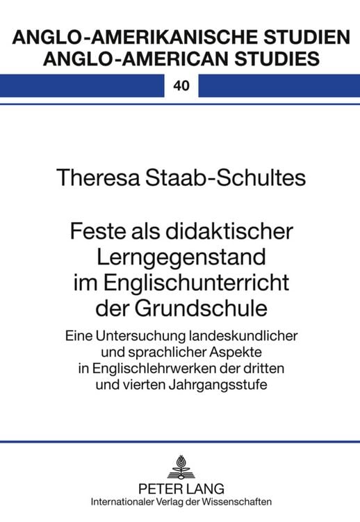 Produktbild: Feste als didaktischer Lerngegenstand im Englischunterricht der Grundschule