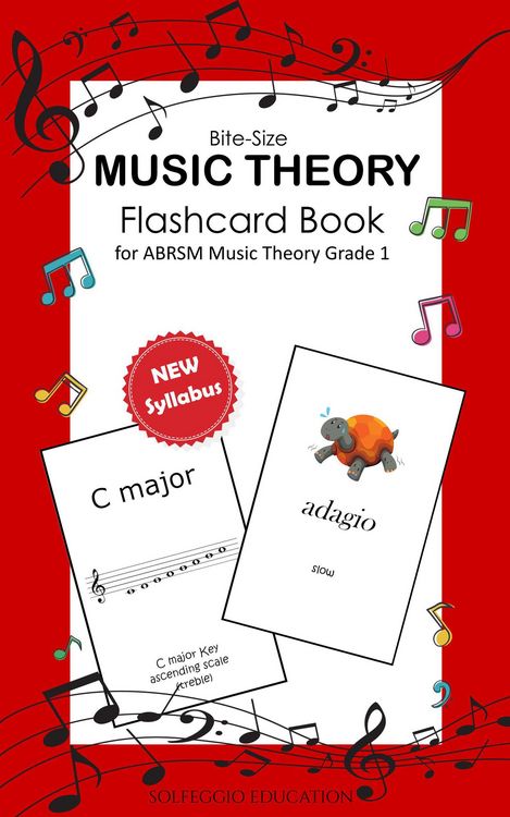 Produktbild: Bite-Size Music Theory Flashcard Book for ABRSM Music Theory Grade 1