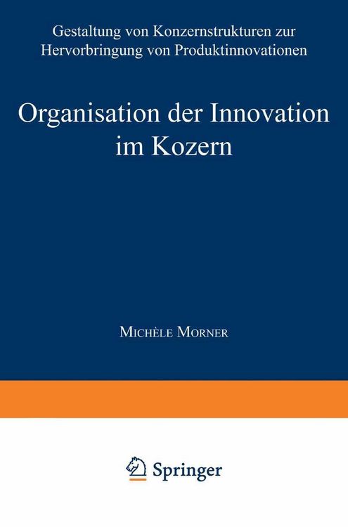 Produktbild: Organisation der Innovation im Konzern