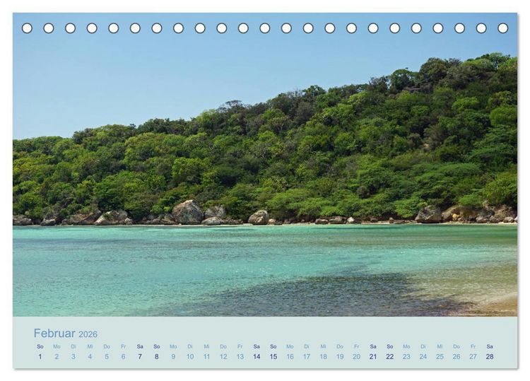 Produktbild: Tropentraum - Impressionen aus der Dominikanischen Republik (Tischkalender 2026 DIN A5 quer), CALVENDO Monatskalender