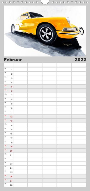 Produktbild: Familienplaner 50 Jahre Porsche 911 (Wandkalender 2022 , 21 cm x 45 cm, hoch)