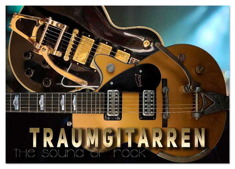 Produktbild: Traumgitarren - the Sound of Rock (Wandkalender 2026 DIN A2 quer), CALVENDO Monatskalender