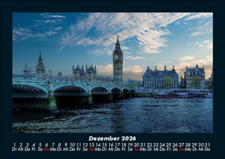 Produktbild: London 2026 Fotokalender DIN A5