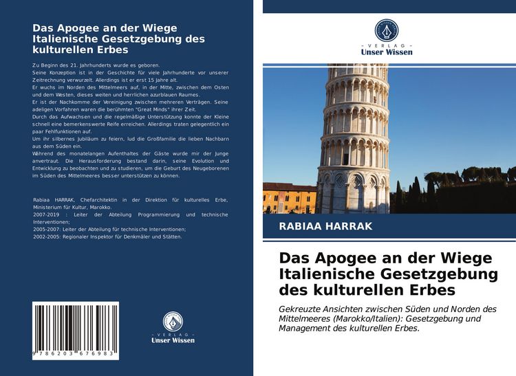 Produktbild: Das Apogee an der Wiege Italienische Gesetzgebung des kulturellen Erbes