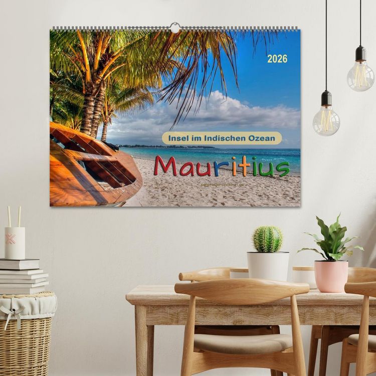 Produktbild: Mauritius - Insel im Indischen Ozean (Wandkalender 2026 DIN A2 quer), CALVENDO Monatskalender