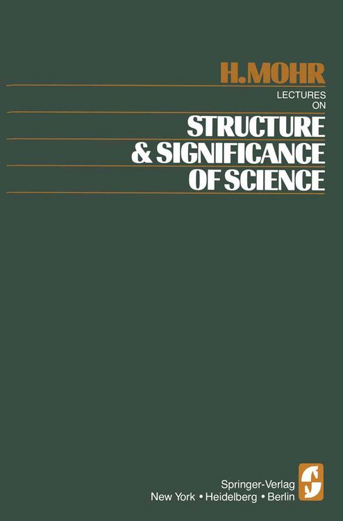 Produktbild: Lectures on Structure and Significance of Science