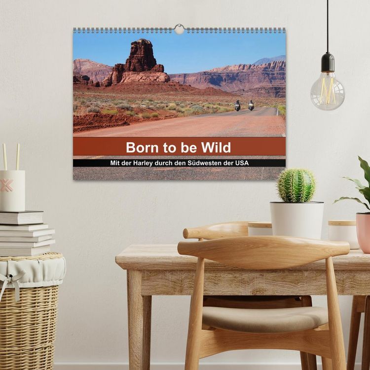 Produktbild: Born to be Wild - Mit der Harley durch den S&uuml;dwesten der USA (Wandkalender 2026 DIN A3 quer), CALVENDO Monatskalender