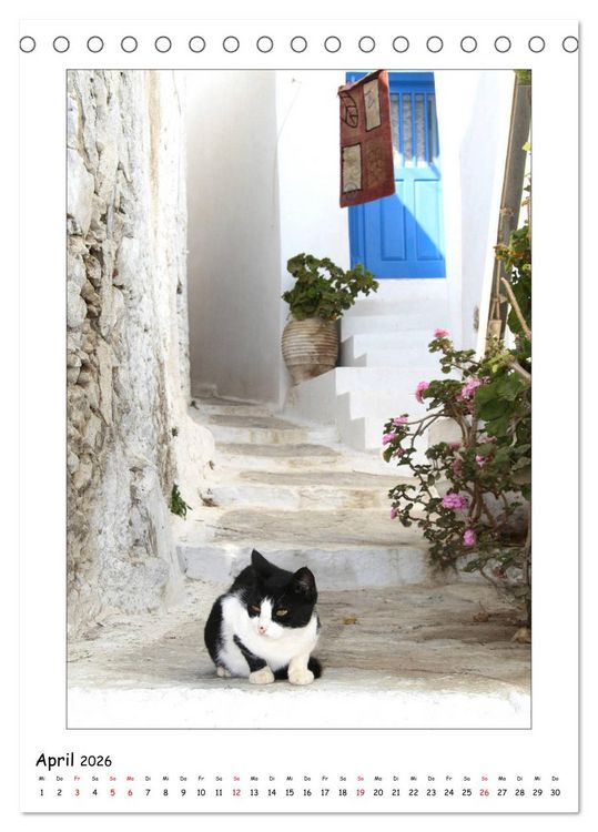 Produktbild: Griechische Gef&uuml;hle (Tischkalender 2026 DIN A5 hoch), CALVENDO Monatskalender