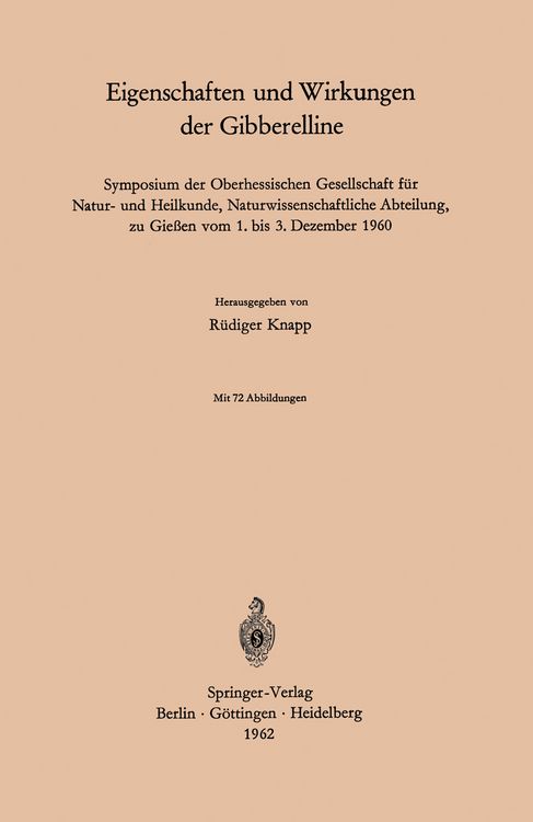 Produktbild: Eigenschaften und Wirkungen der Gibberelline