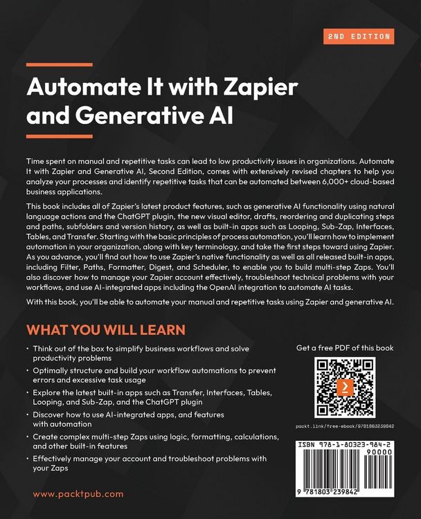 Produktbild: Automate It with Zapier and Generative AI - Second Edition