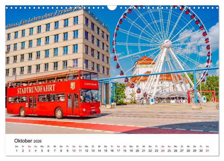 Produktbild: Dresden, Pure Eleganz an der Elbe (Wandkalender 2026 DIN A3 quer), CALVENDO Monatskalender