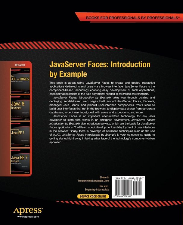 Produktbild: JavaServer Faces: Introduction by Example