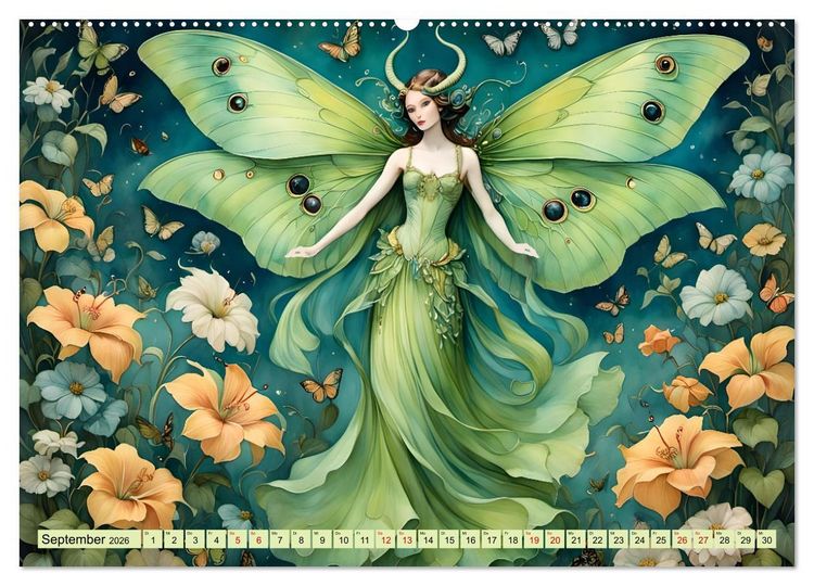 Produktbild: Fl&uuml;gel der Anmut (hochwertiger Premium Wandkalender 2026 DIN A2 quer), Kunstdruck in Hochglanz