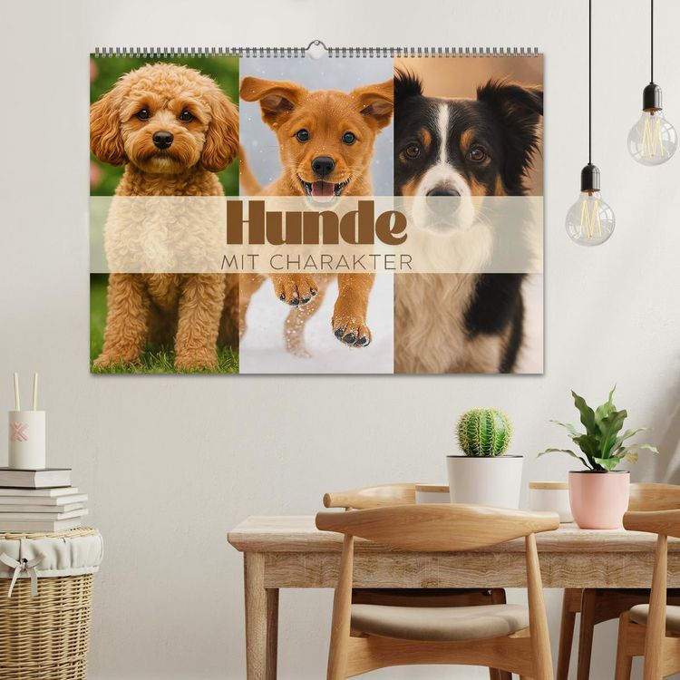 Produktbild: Hunde mit Charakter (Wandkalender 2026 DIN A2 quer), CALVENDO Monatskalender
