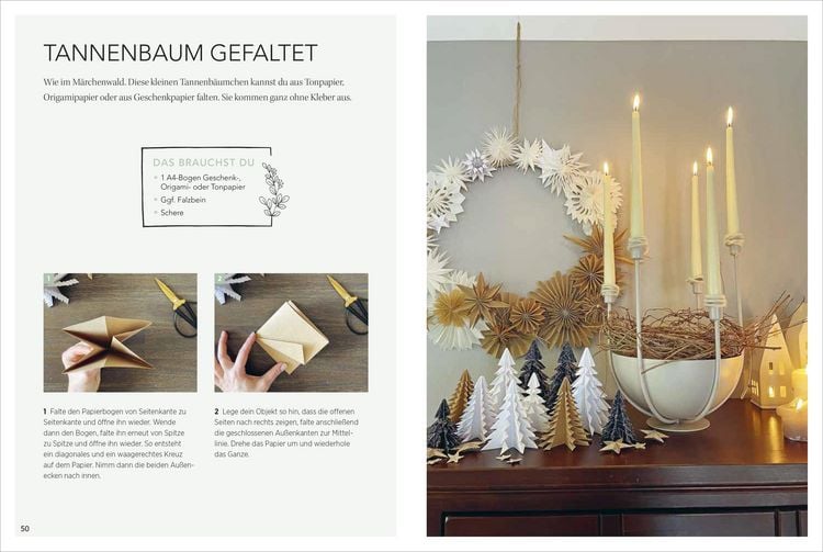 Produktbild: Weihnachtliche Papierdeko
