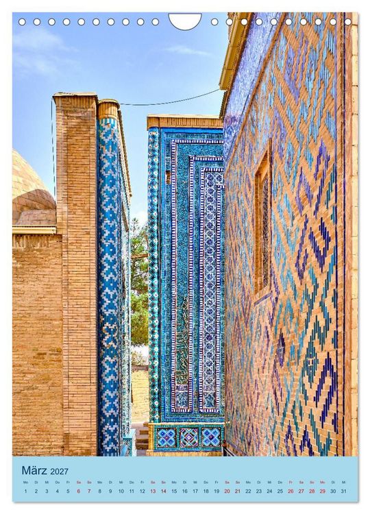 Produktbild: Usbekistan - Historische Architektur (Wandkalender 2027 DIN A4 hoch), CALVENDO Monatskalender
