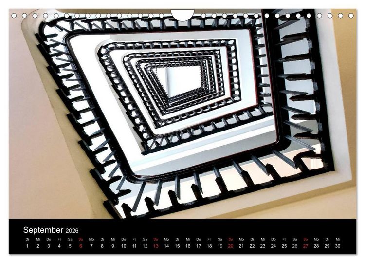 Produktbild: Faszination Treppen (Wandkalender 2026 DIN A4 quer), CALVENDO Monatskalender