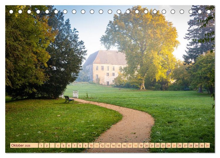 Produktbild: Herbst im Dieskauer Park (Tischkalender 2026 DIN A5 quer), CALVENDO Monatskalender
