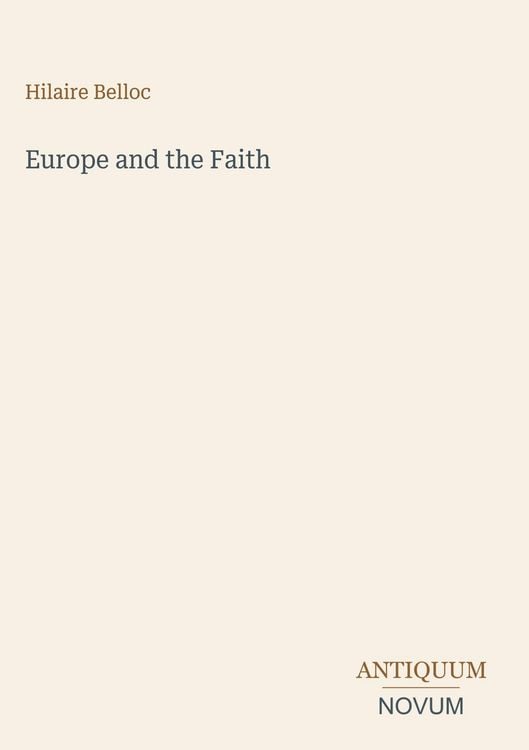 Produktbild: Europe and the Faith