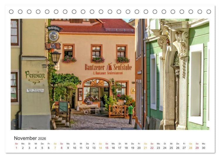 Produktbild: Sachsen - Land zwischen Elbe und Erzgebirge (Tischkalender 2026 DIN A5 quer), CALVENDO Monatskalender