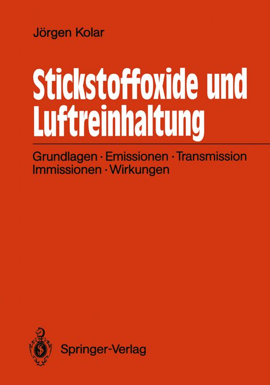 Produktbild: Stickstoffoxide und Luftreinhaltung