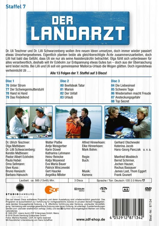 Produktbild: Der Landarzt - Staffel 7 [3 DVDs]