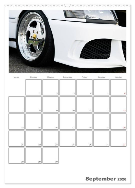 Produktbild: Tuning Power Planer (Wandkalender 2026 DIN A2 hoch), CALVENDO Monatskalender