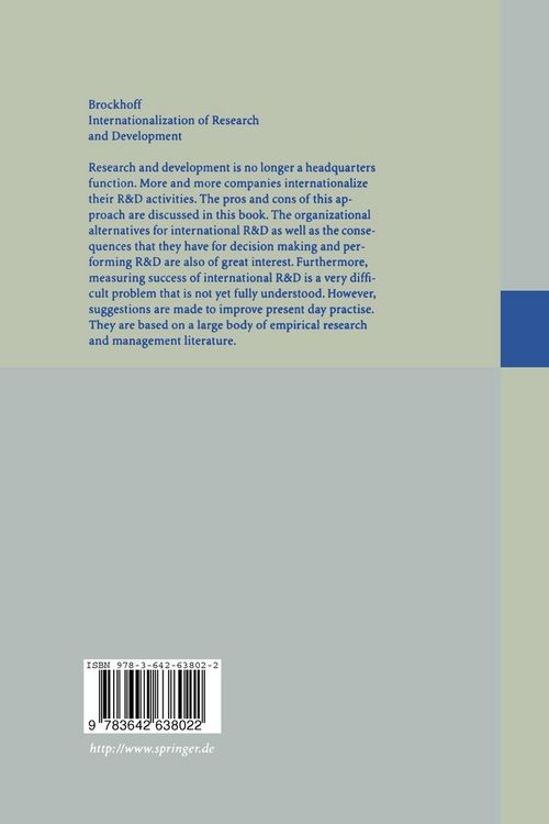 Produktbild: Internationalization of Research and Development