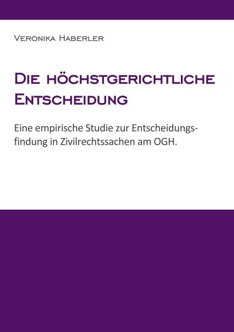 Produktbild: Die h&ouml;chstgerichtliche Entscheidung